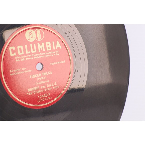 Norbie And Gillie - La-La Waltz / Tinker Polka - 1950 10" 78 rpm Record 12485-F - Picture 14 of 16